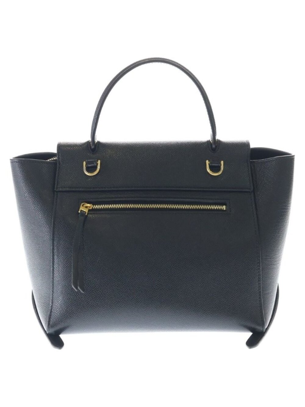 Celine Belt Bag Micro 2-Way Black Leather Gold - Picture 2 of 9